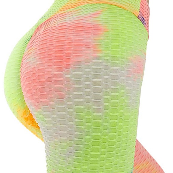 Neon Tie Dye 2 Piece Set w/ jacket & leggings NEW - Picture 3 of 6